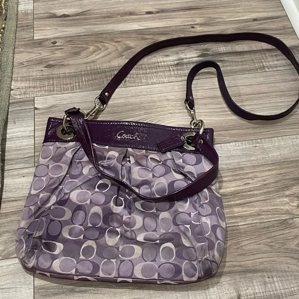 Purple Coach Crossbody - Picture 2 of 9